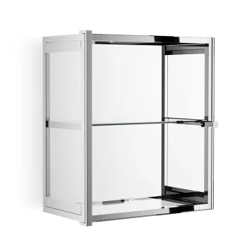 Шкафчик подвесной Decor Walther Glas S 2 35x19x40 стекло прозрачное, хром 602300