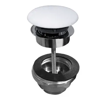 Донный клапан Kerasan клик-клак, покрытие керамика, белый матовый 923330