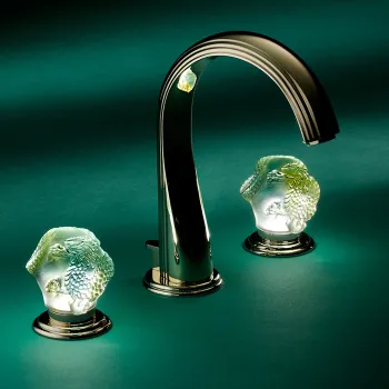 Смеситель для раковины THG Jade Dragon U5H-F01-151LED полированное золото