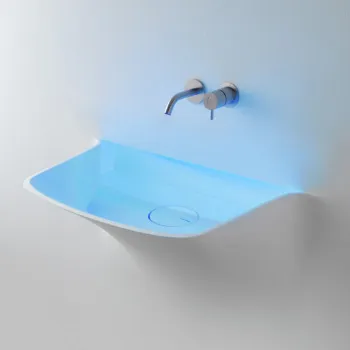 Раковина Antonio Lupi Soffio 86х56х77.5, без отв., с Led подсветкой, белый А0002423871