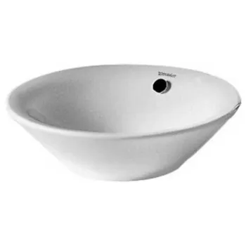 Duravit Раковина накладная  круглая 530мм, без отв под смеситель, с переливом, цвет белый