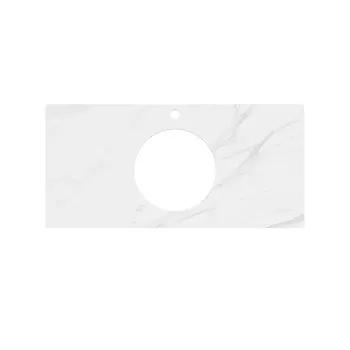 Столешница из керамогранита для накладных раковин Монте Тиберио Kerama Marazzi Plaza 100 см белый натуральный PL5.SG507120R\100