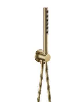 Душевой гарнитур с держателем Benesque Lumiere 23010104 латунь брашированная