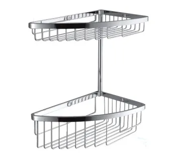 Двойная полка Colombo Angolari хром B9612.CR