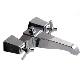 Смеситель ванны настенный с ручной лейкой и шлангом Devon&Devon Time хром 2TIME234MCR