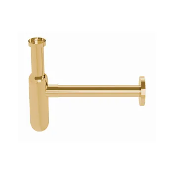 Сифон для раковины Kerasan Lux дизайнерский 1`1/4, золото 923591