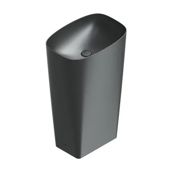 Раковина Catalano Green 55x38h85, свободностоящая, без отв, слив в пол, черный матовый 428550022