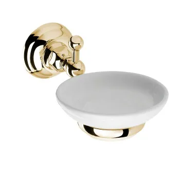 Мыльница подвесная Nicolazzi Classica керамика/золото 1487GB