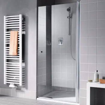 Душевая дверь Kermi Atea 1TR 470х2200 серебро+зеркальное стекло, AT 1TR 470x2200VAK+зеркал