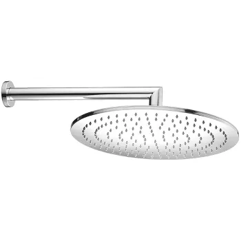 Верхний душ Cisal Shower D400 мм с настенным держателем L400 мм, хром DS01361021
