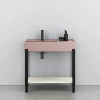 Раковина накладная Cielo Plinio PNLA CP 140 см розовый