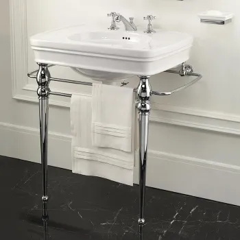 Раковина Devon&Devon Rose 70х57 с 1 отверстием под смеситель белый IBLG1FROSE