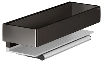 Корзинка для душа Keuco Edition 11 11159350000 с стеклоочистителем, алюминий\титан чёрный шлифованный