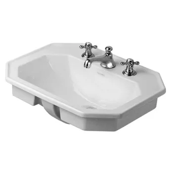 Duravit 1930 Раковина для встраивания сверху, с перел., и 1 отв. под смес., 58х47х Н:22.5см