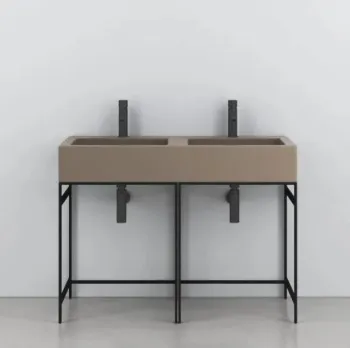 Раковина накладная Cielo I Narcisi Doppio NALADSF AN 113 см коричневый