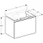 Тумба под раковину 75 см Geberit Acanto 500.611.JL.2