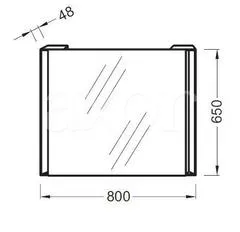 Зеркало Jacob Delafon Reve EB582-NF