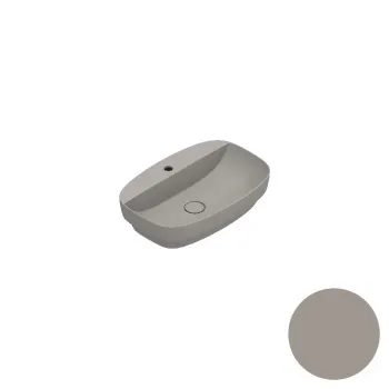 Раковина 60×40 Catalano Alvea встраиваемая с 1 отверстием Tortora satinato 0625601032