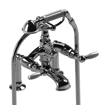 Смеситель на борт ванны Stella Italica Leve на 2 отверстия 3274RG306 с ручным душем, хром IL 02207 CR00