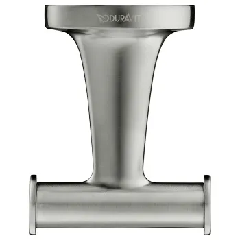 Duravit Starck T Двойной крючок настенный, цвет: Stainless steel Brushed