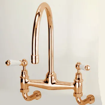 Смеситель для кухни настенный Devon&Devon Heritage светлое золото MARF615