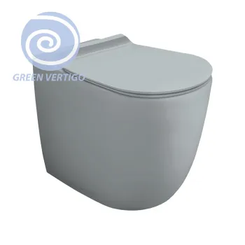 Унитаз напольный Simas Vignoni VI01VERT tela matt серый