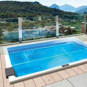 Минибассейн Gruppo Treesse Rest 2400x1950х850, хромотерапия 1, озон. дезинф. внешняя панель VTR, автонаполнение и дренаж, нагрев3KW, белый V192HXBNB220O0SI