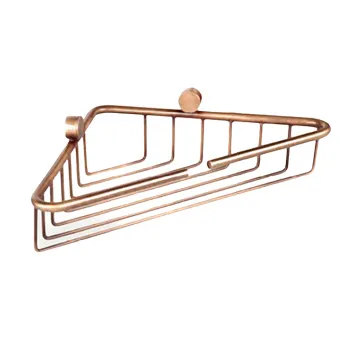 Подвесная полочка-решетка угловая Tw Bristol 534 21x21xh5, золото TWBR534oro