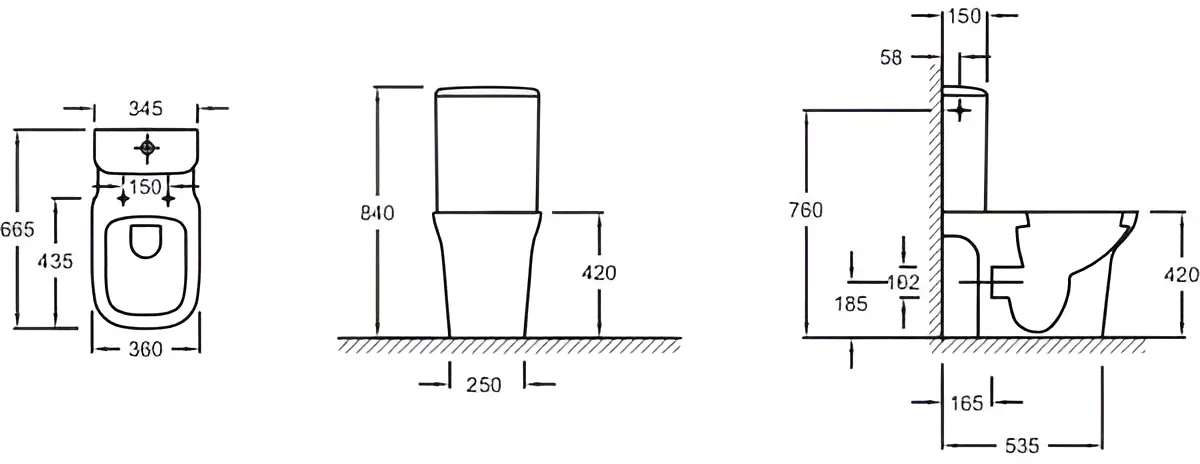 Бачок для унитаза Jacob Delafon Vox ETM212-00 белый