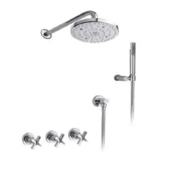 Душевой наборверхний душ Nicolazzi M.Croce 20 см, комплект ручного душа, встроенный смес. с перекл. хром 2233CR27