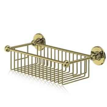 Прямоугольная полка- решетка глубокая BURLINGTON A23 GOL золото