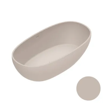 Ванна из искусственного камня 176×91 h52 Catalano Vasche Solid со слив-переливом Seta satinato 7239020031