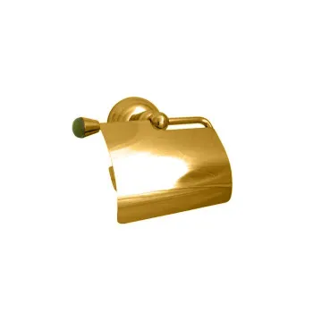 Держатель туалетной бумаги с крышкой Nicolazzi Onice золото 1492GO09O