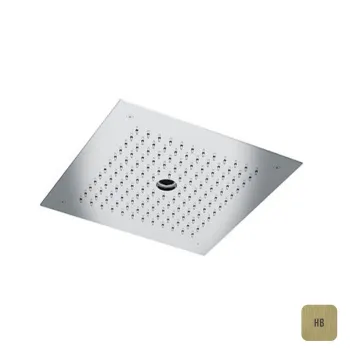 Встраиваемый верхний душ Almar 38х38, 2 типа струи, латунь брашированная pvd E044258.HB