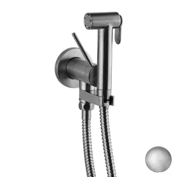 Гигиенический душ со встроенным смесителем Gattoni шланг 100, никель шлифованный RT010NS