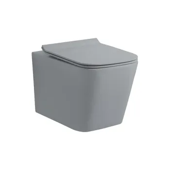 Унитаз подвесной NEMO  Унитаз подвесной серый матовый TORNADO 520X360x360 TORNADO смыв сиденье Soft close 883-2YG