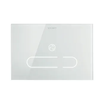 Duravit A.1 Клавиша смыва Plus, белое стекло с подсветкой (NEW 2025)
