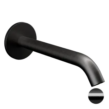 Излив настенный Remer Celebrity 16см X Style черный брашированный хром (CFP) 91XCFP