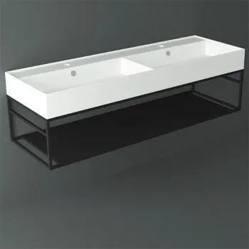 Тумба под раковину подвесная Simas Agile AGSS141D 141x28 см черный