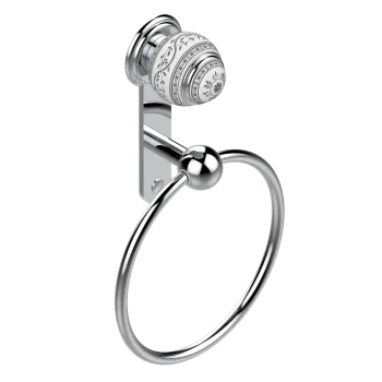 Полотенцедержатель THG Marquise Blanc Decor Platine A7G-A02-504N хром