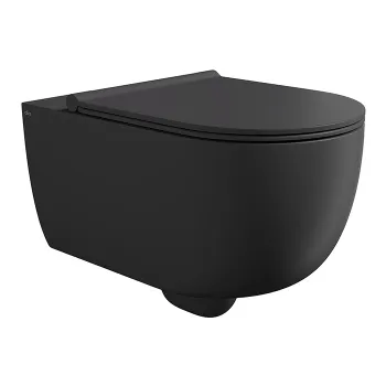 Унитаз подвесной Alice Unica 32240108 комплекта крепежа FIX10, чёрный матовый