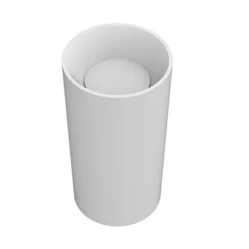 Раковина Moma Diamond Tower 450 отдельностоящая, слив в пол, с донным клапаном, белый матовый DMN0505.MWS