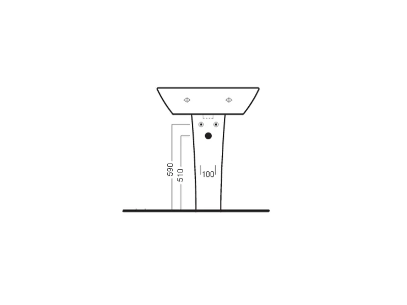 Пьедестал для раковины Hatria NIDO YH3001