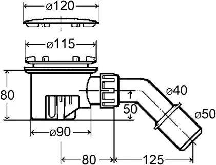 Сифон Viega 364786 хром