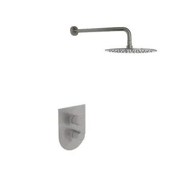 Смеситель для душа Ramonsoler Tzar встраиваемый термостатический с тропическим душем никель K3424012NC