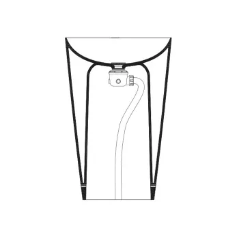 Сифон для отдельностоящей раковины Catalano слив в пол, хром 454510061