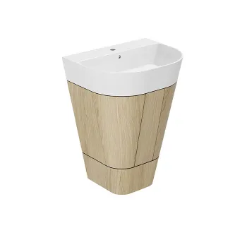 Тумба напольная для раковины Azzurra Forma 65, с 2 дверцами, 60х47х70, olmo naturale MBF 65 N