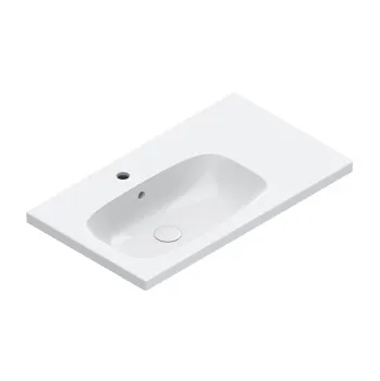 Раковина Catalano Alvea 80x46 чаша слева, с 1 отв, белый глянцевый 620841001