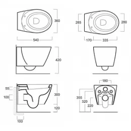 Крышка сиденье для унитаза Simas Bohemien BO 002 bia* с микролифтом белый