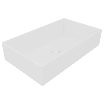 Раковина накладная 60х355 см GSG Ceramic Design Box BXLA60000 белый глянцевый